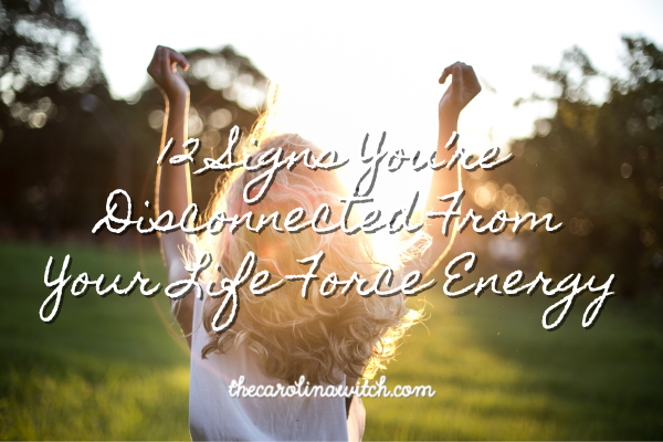 12 Signs You’re Disconnected From Your Life Force Energy